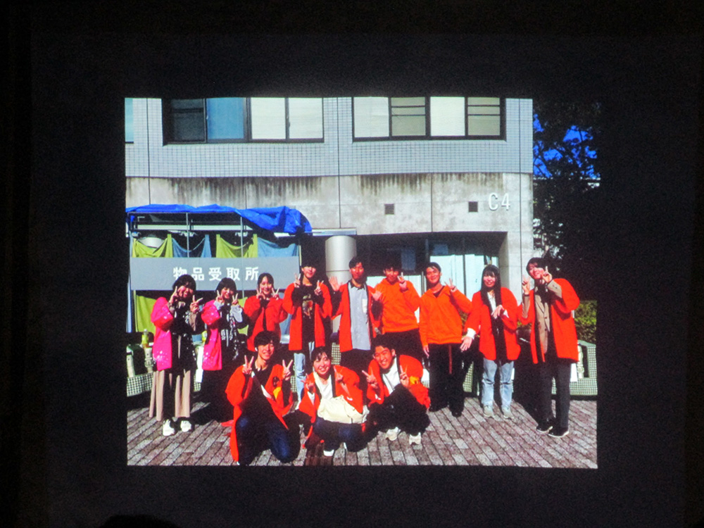 ステージで流された小金井祭実行委員会によるムービーの写真